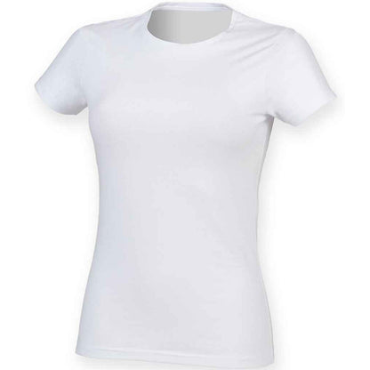 White - Front - SF Womens-Ladies Feel Good T-Shirt
