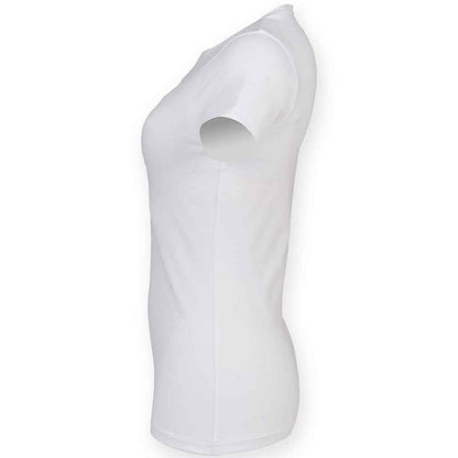 White - Side - SF Womens-Ladies Feel Good T-Shirt