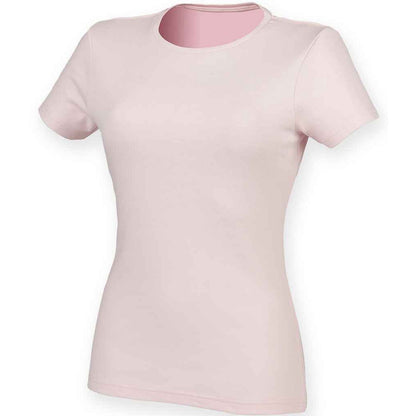 Baby Pink - Front - SF Womens-Ladies Feel Good T-Shirt