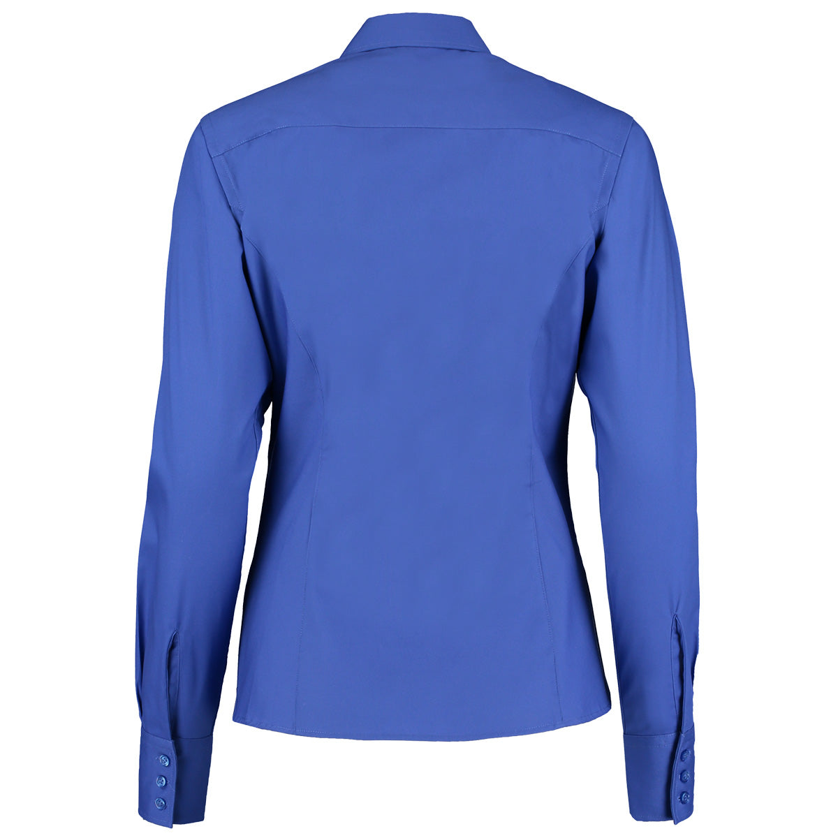 Royal Blue - Back - Kustom Kit Womens-Ladies Premium Oxford Tailored Long-Sleeved Shirt