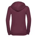 Burgundy - Back - Russell Womens-Ladies Authentic Full Zip Hoodie