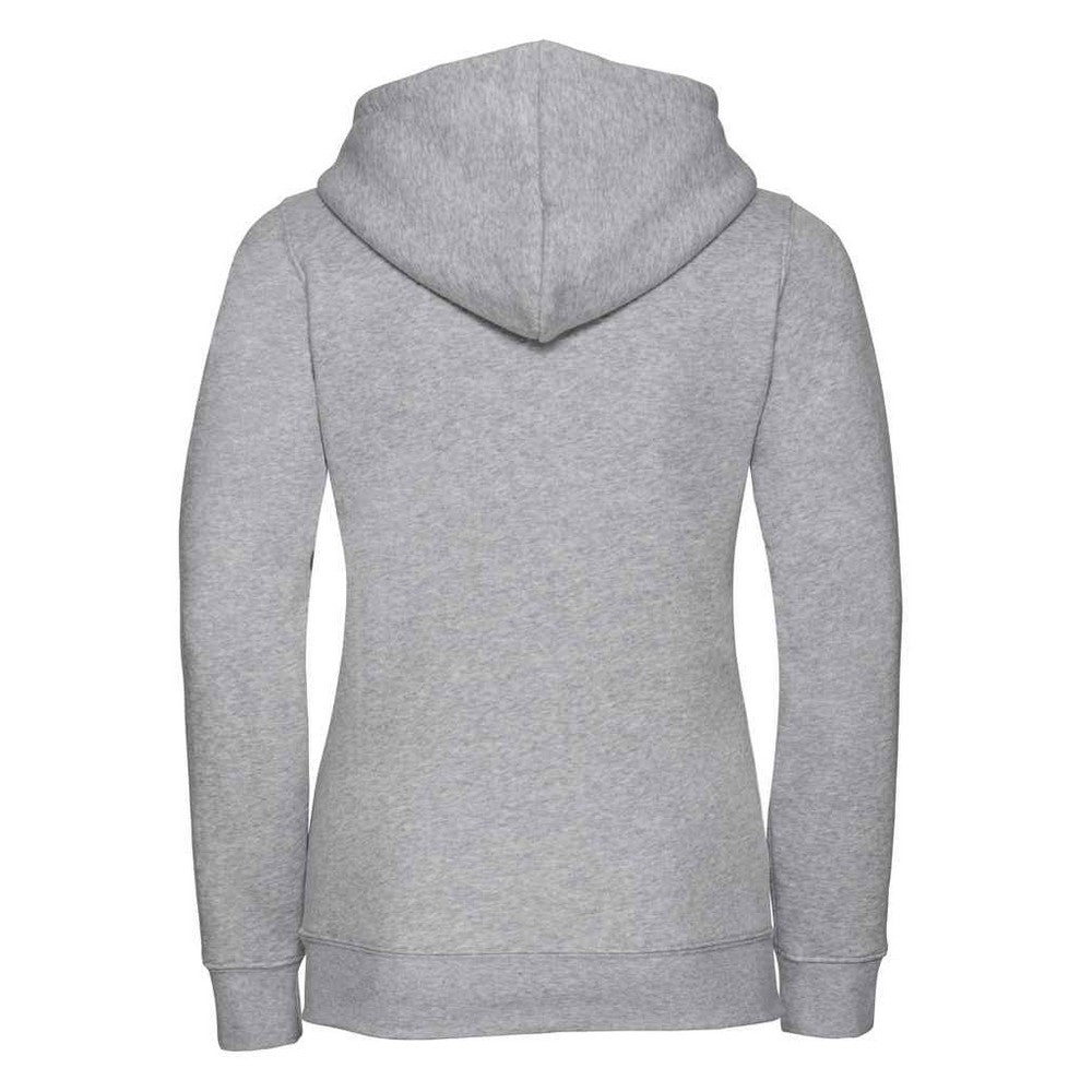 Light Oxford Grey - Back - Russell Womens-Ladies Authentic Full Zip Hoodie