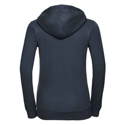 French Navy - Back - Russell Womens-Ladies Authentic Full Zip Hoodie