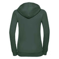 Bottle Green - Back - Russell Womens-Ladies Authentic Full Zip Hoodie