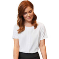 White - Back - Brook Taverner Womens-Ladies Felina Short-Sleeved Shirt