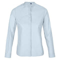 Soft Blue - Front - NEOBLU Womens-Ladies Poplin Bart Mao Collar Formal Shirt