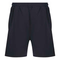 Navy - Back - Finden & Hales Mens Knitted Shorts