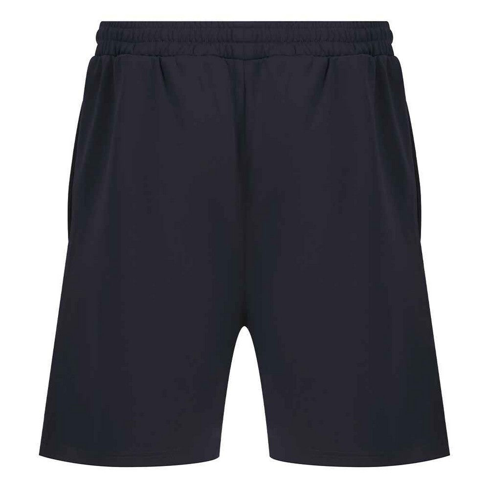 Navy - Back - Finden & Hales Mens Knitted Shorts