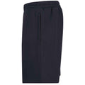 Navy - Side - Finden & Hales Mens Knitted Shorts