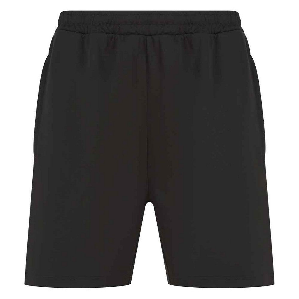 Black - Front - Finden & Hales Mens Knitted Shorts