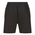 Black - Back - Finden & Hales Mens Knitted Shorts