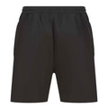 Black - Back - Finden & Hales Mens Knitted Shorts