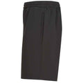 Black - Side - Finden & Hales Mens Knitted Shorts