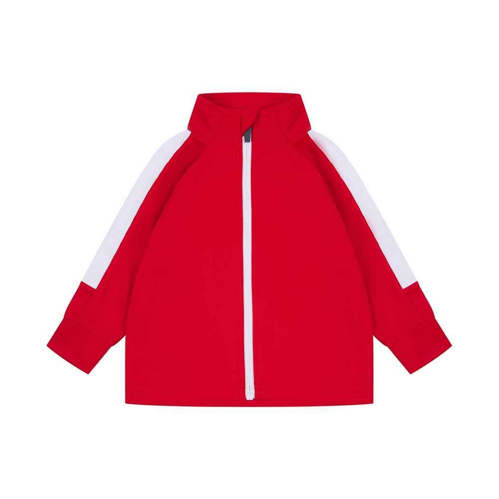 Red-White - Front - Larkwood Baby Tracksuit Top
