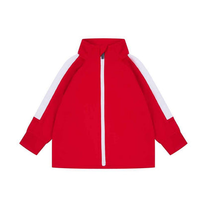Red-White - Front - Larkwood Baby Tracksuit Top
