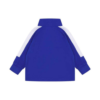 Royal Blue-White - Back - Larkwood Baby Tracksuit Top