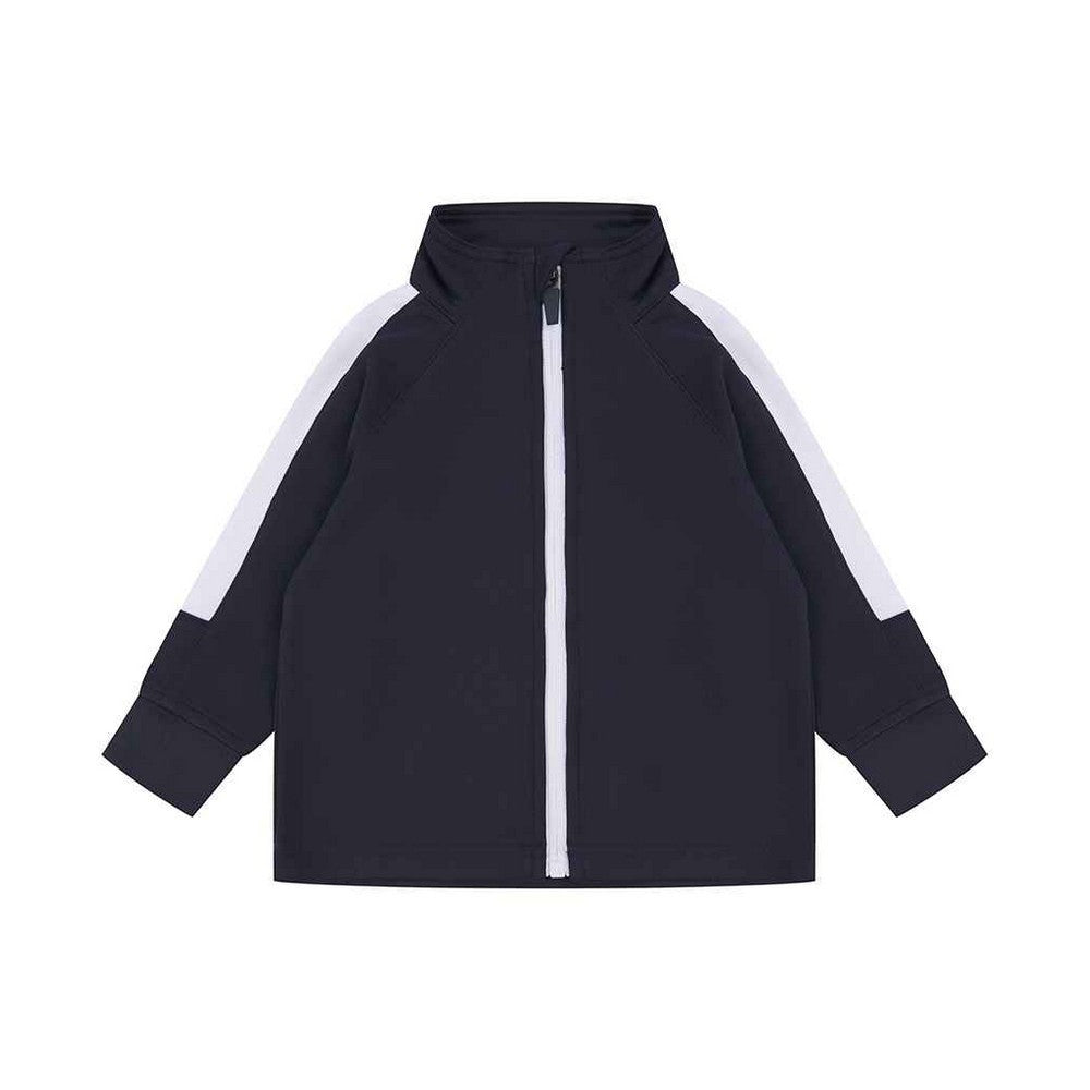 Navy-White - Front - Larkwood Baby Tracksuit Top
