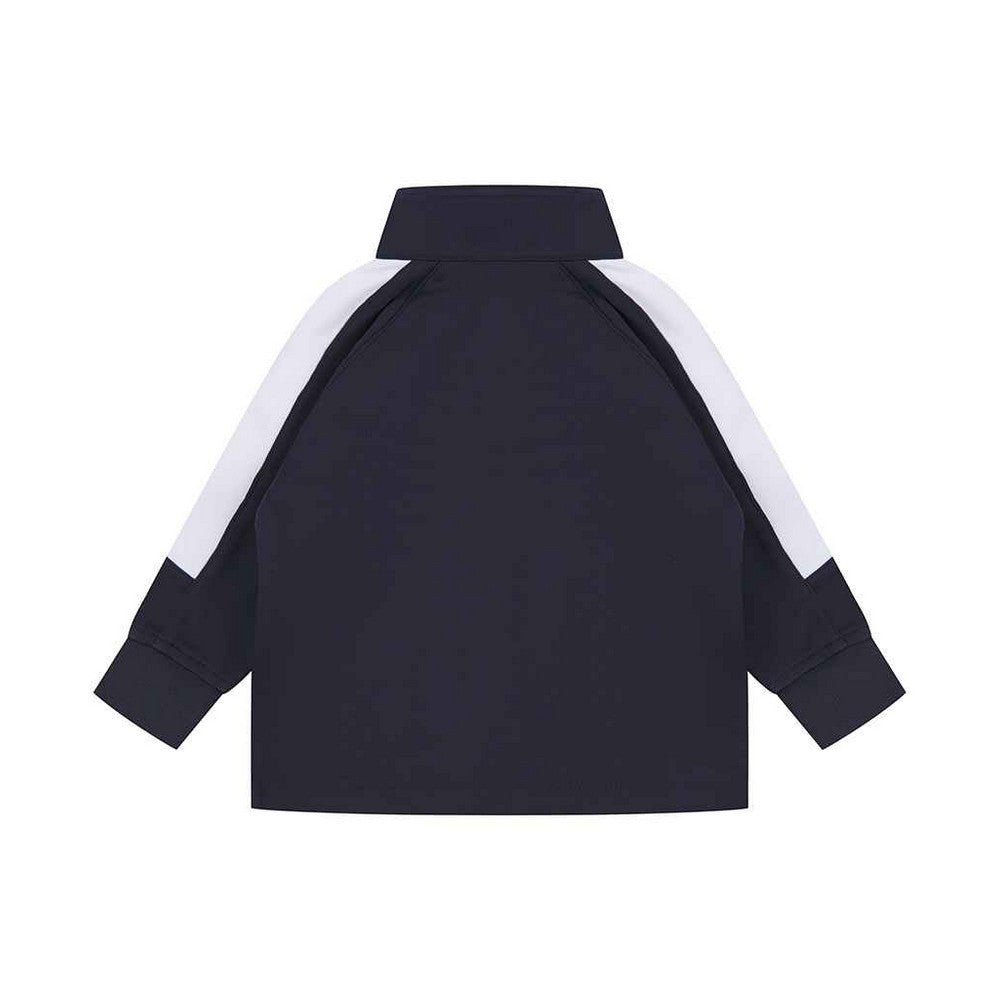 Navy-White - Back - Larkwood Baby Tracksuit Top