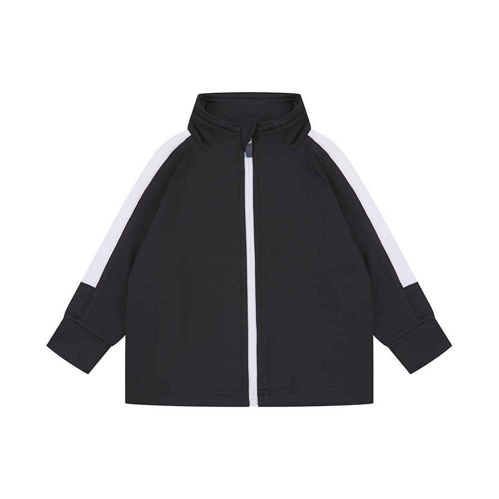 Black-White - Front - Larkwood Baby Tracksuit Top