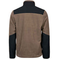 Clay-Black - Back - Tee Jays Mens Mountain Fleece Jacket