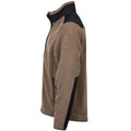 Clay-Black - Side - Tee Jays Mens Mountain Fleece Jacket