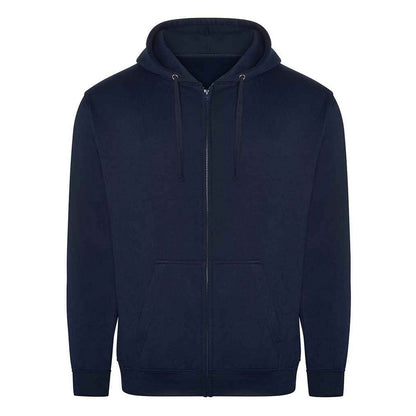 Navy - Front - PRO RTX Mens Pro Full Zip Hoodie