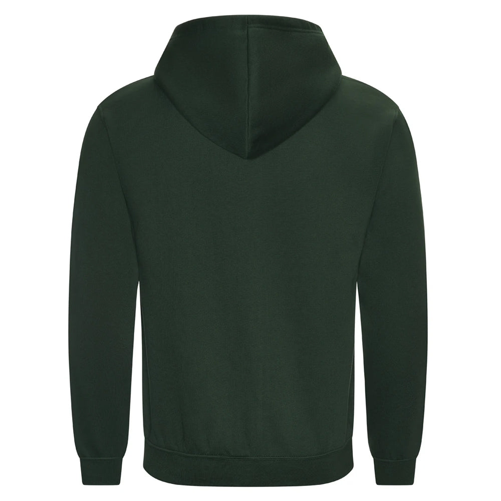 Bottle Green - Back - PRO RTX Mens Pro Full Zip Hoodie