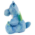 Blue - Side - Mumbles Zippie Soft Dragon Plush Toy