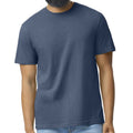 Navy Mist - Front - Gildan Mens Softstyle CVC T-Shirt