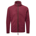 Burgundy-Brown - Front - Premier Mens Artisan Fleece Jacket