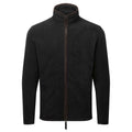 Black-Brown - Front - Premier Mens Artisan Fleece Jacket