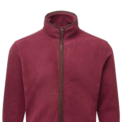 Burgundy-Brown - Back - Premier Mens Artisan Fleece Jacket