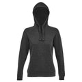 Charcoal Marl - Front - SOLS Womens-Ladies Spencer Hooded Sweatshirt