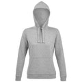 Grey Marl - Front - SOLS Womens-Ladies Spencer Hooded Sweatshirt