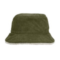 Army-Beige - Front - SOLS Unisex Adult 2 in 1 Reversible Bucket Hat