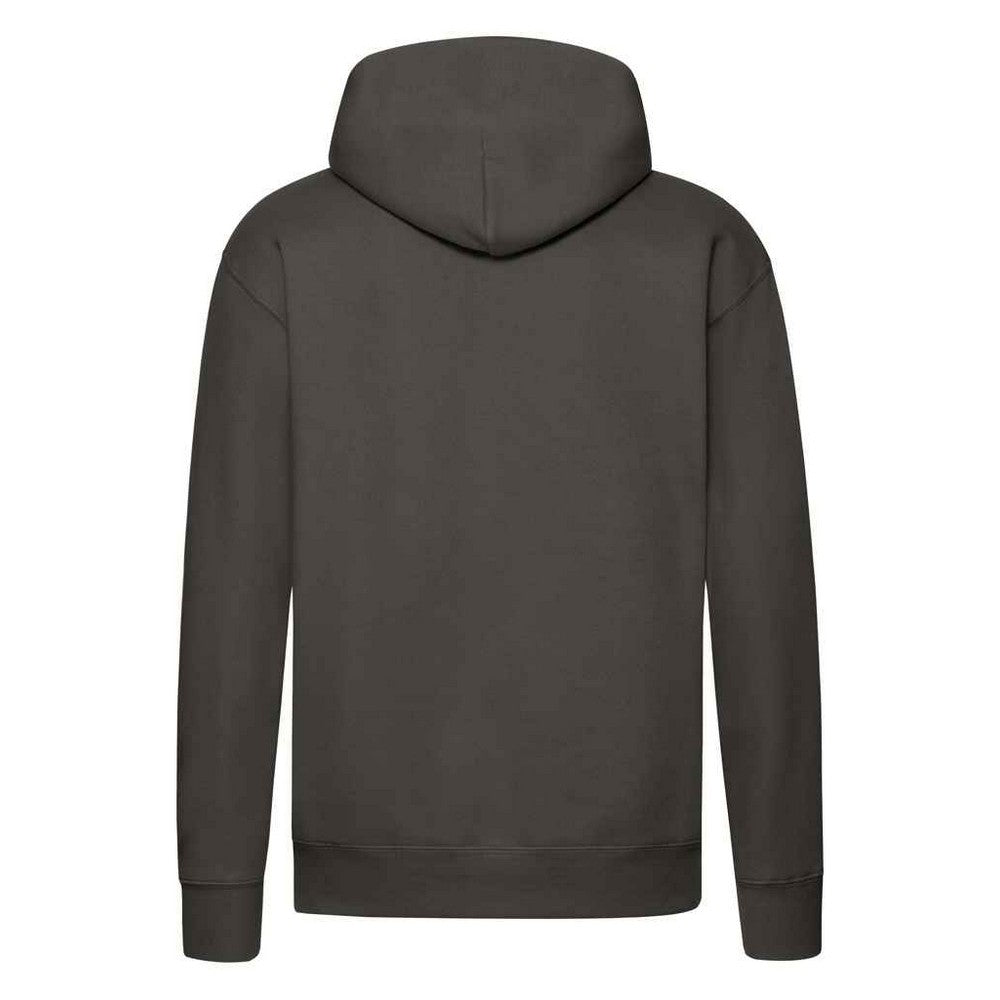 Charcoal - Back - Fruit of the Loom Mens Premium Hoodie