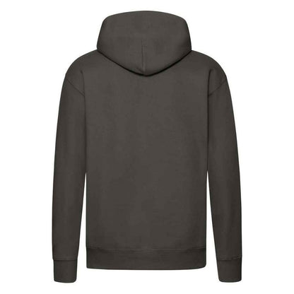 Charcoal - Back - Fruit of the Loom Mens Premium Hoodie