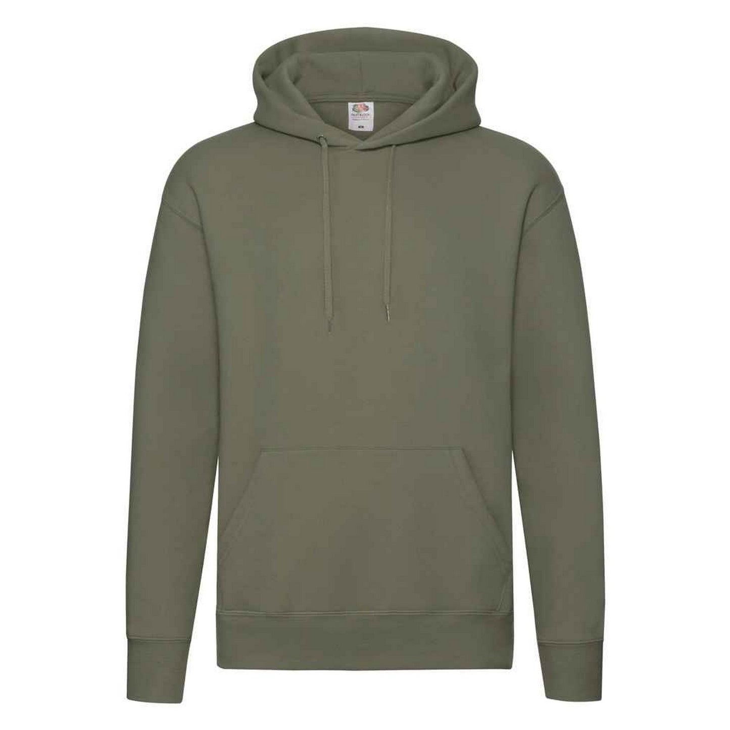 Classic Olive - Front - Fruit of the Loom Mens Premium Hoodie