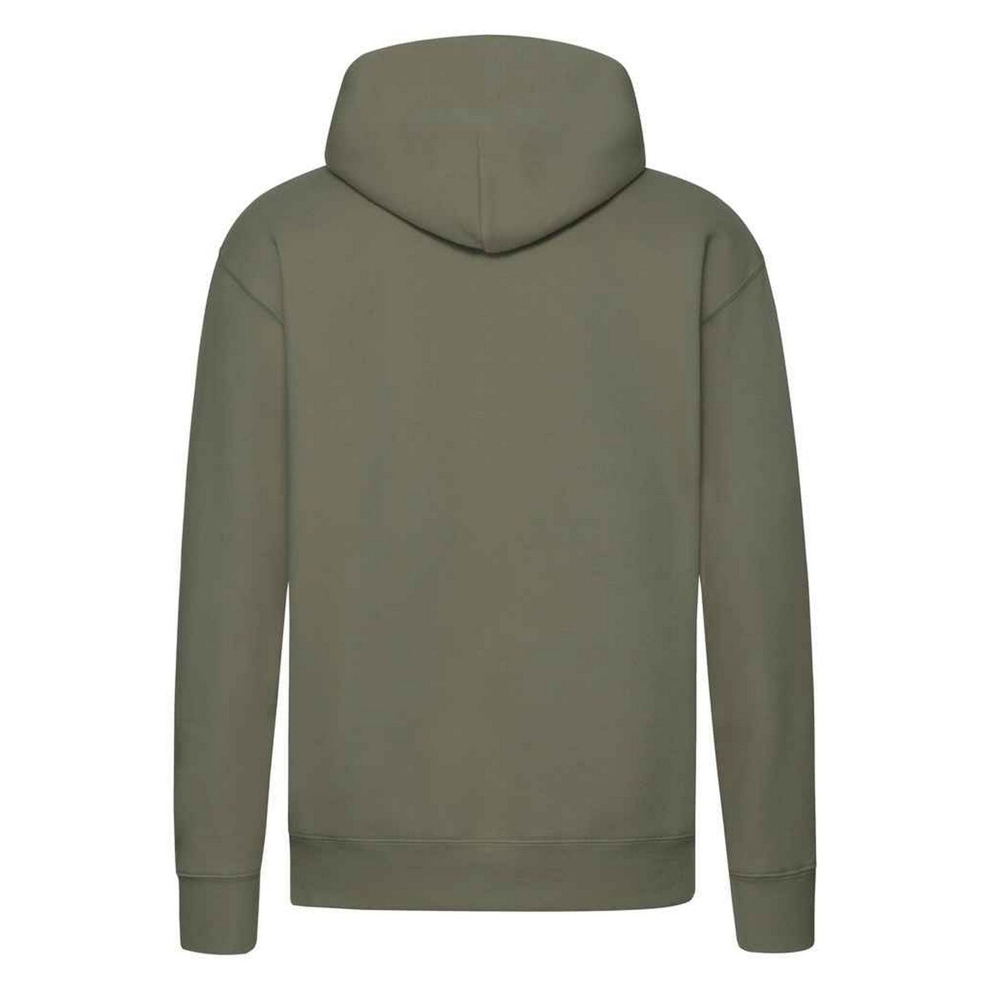 Classic Olive - Back - Fruit of the Loom Mens Premium Hoodie
