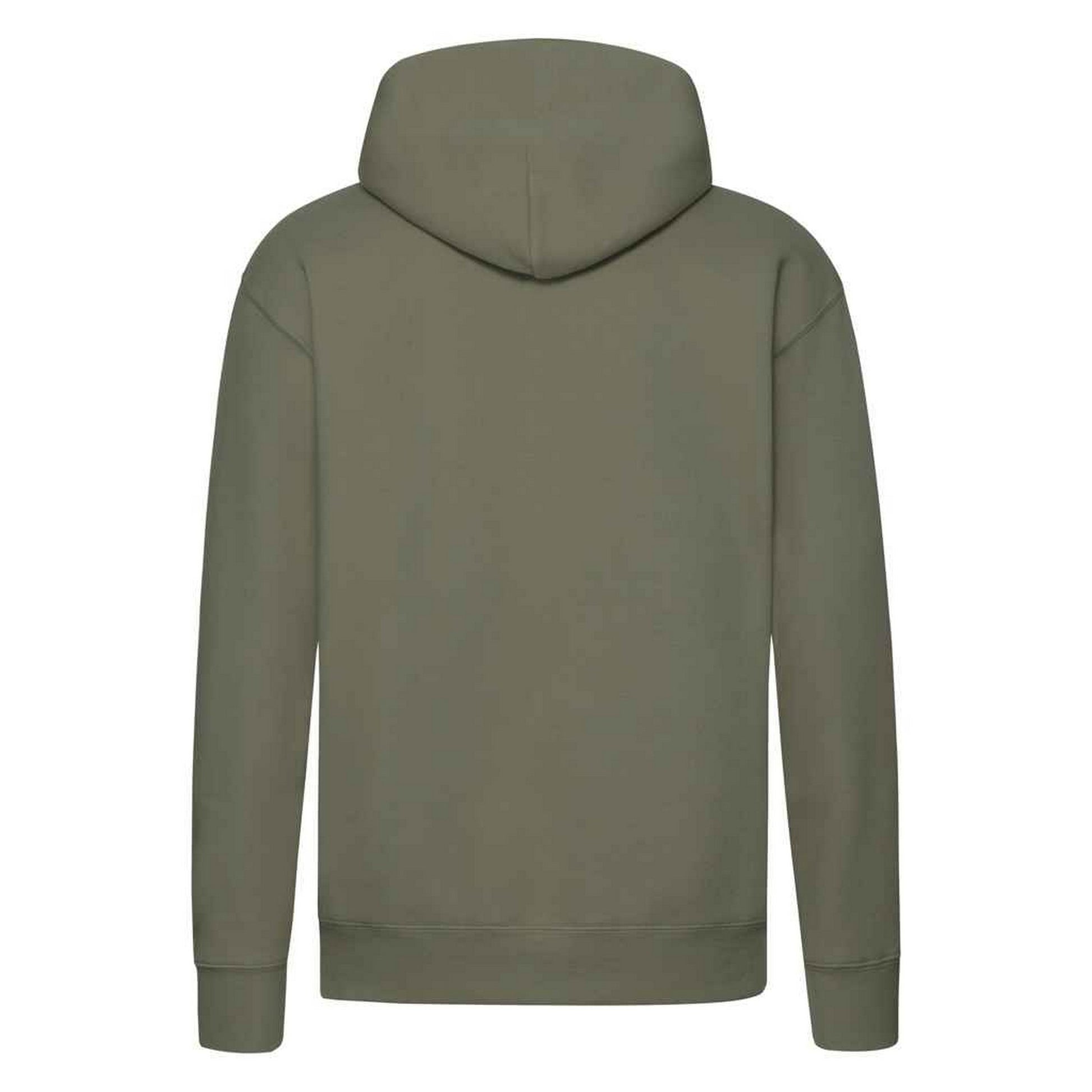Classic Olive - Back - Fruit of the Loom Mens Premium Hoodie