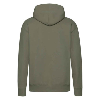 Classic Olive - Back - Fruit of the Loom Mens Premium Hoodie