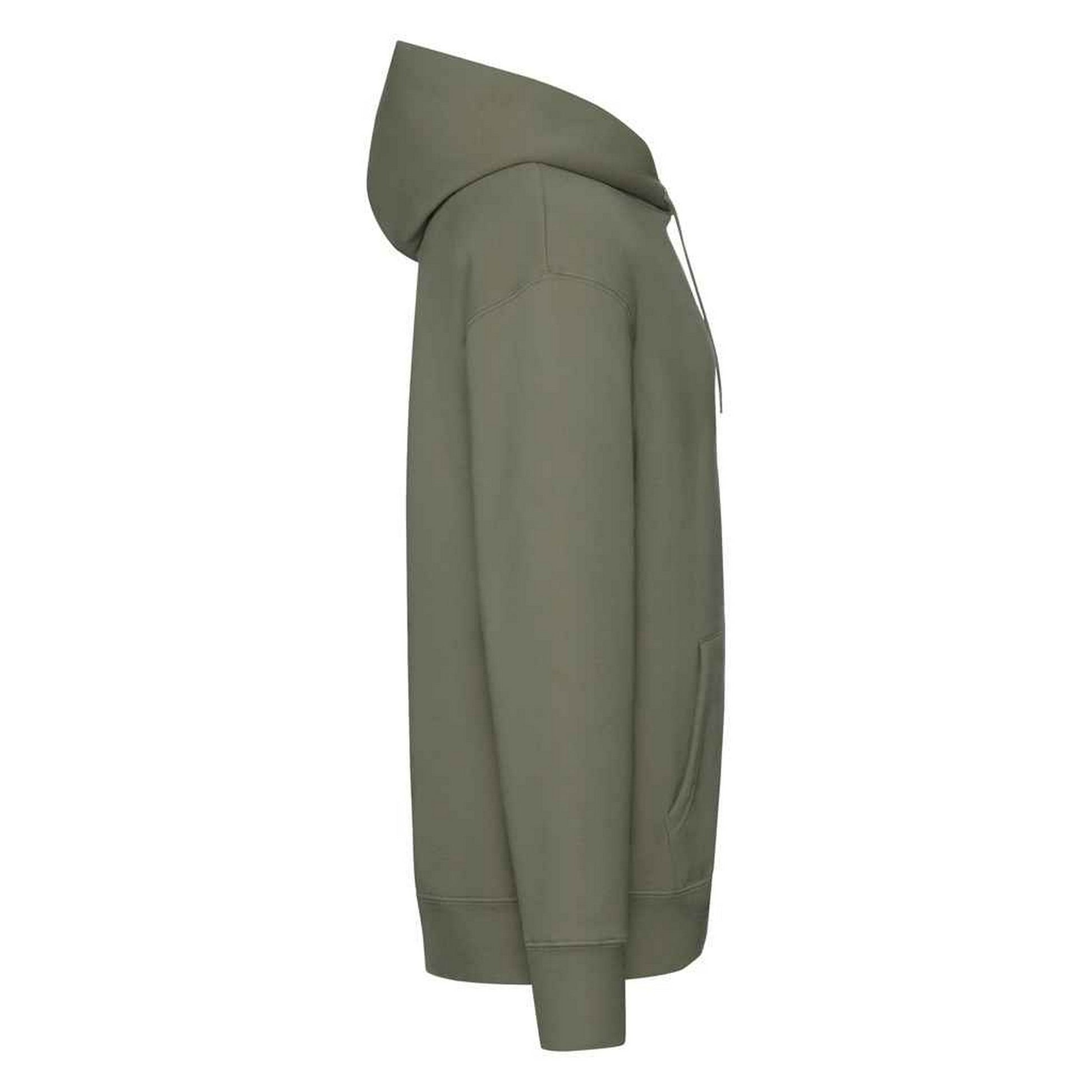 Classic Olive - Side - Fruit of the Loom Mens Premium Hoodie