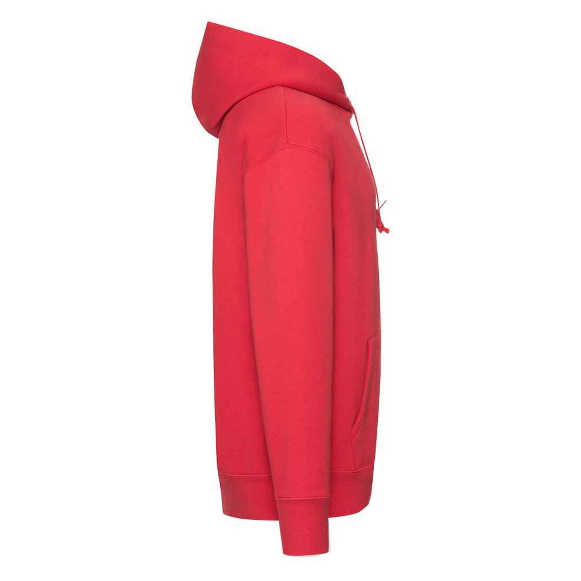 Red - Side - Fruit of the Loom Mens Premium Hoodie