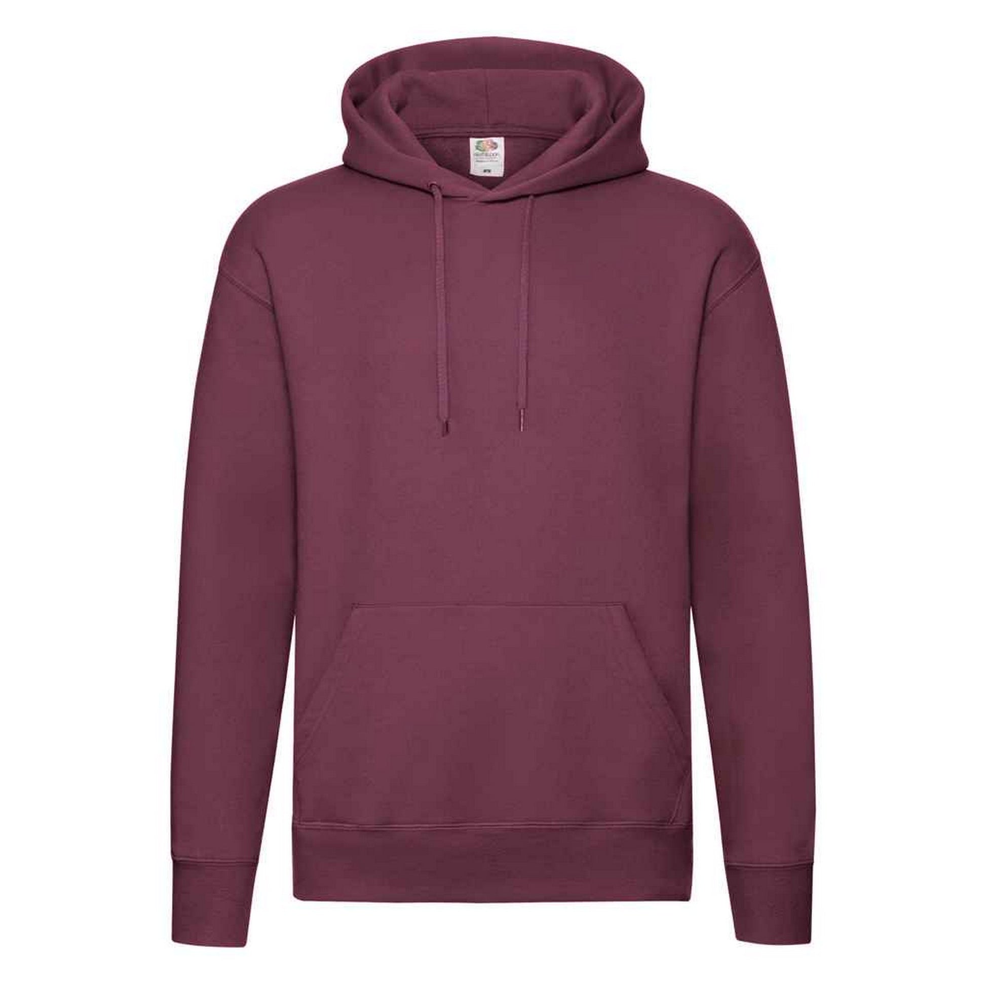 Burgundy - Front - Fruit of the Loom Mens Premium Hoodie