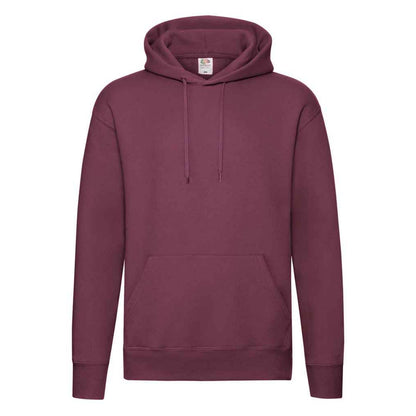 Burgundy - Front - Fruit of the Loom Mens Premium Hoodie