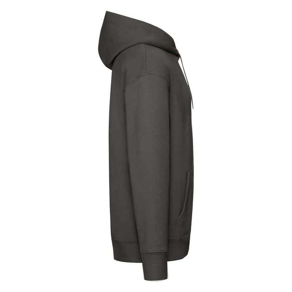 Charcoal - Side - Fruit of the Loom Mens Premium Hoodie