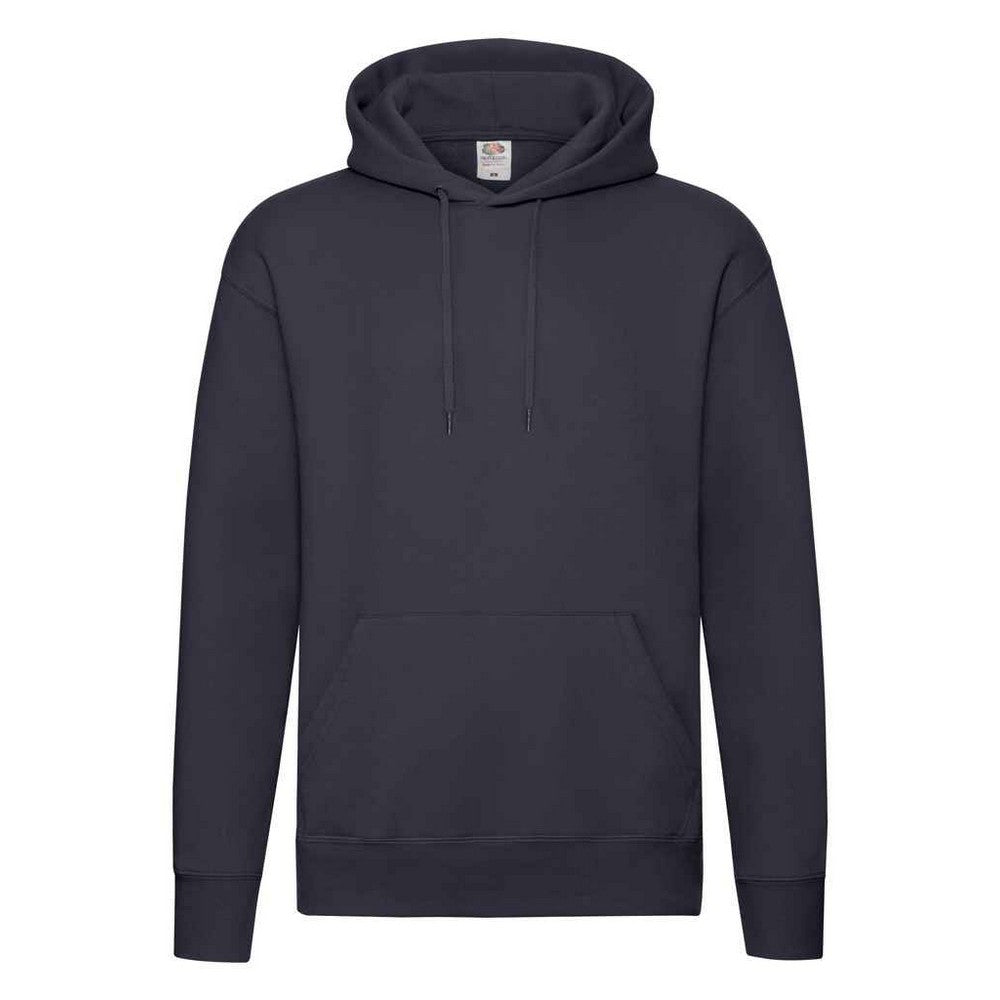 Deep Navy - Front - Fruit of the Loom Mens Premium Hoodie