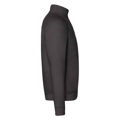 Black - Side - Fruit of the Loom Mens Premium Polycotton Sweatshirt
