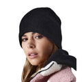 Black - Side - Beechfield Unisex Adult Active Performance Beanie