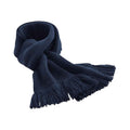 French Navy - Front - Beechfield Unisex Adult Classic Knitted Scarf